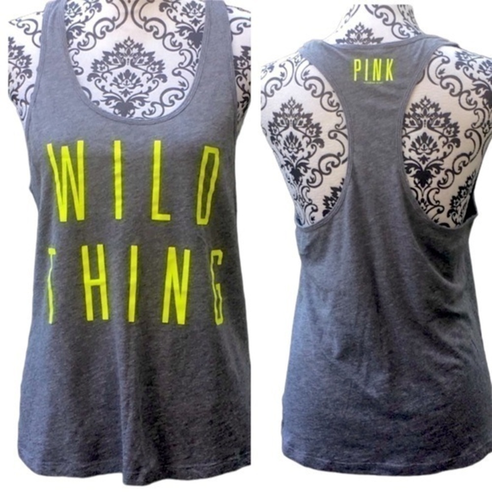 Victoria Secrets PINK Oversized Vintage 2012 Tank wild thing